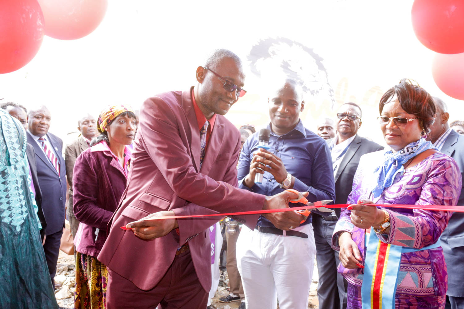 inauguration du marché de Mwimbila dans la commune de Kenya à Lubumbashi pour les maraîchers formés aux techniques de production agricole améliorées.